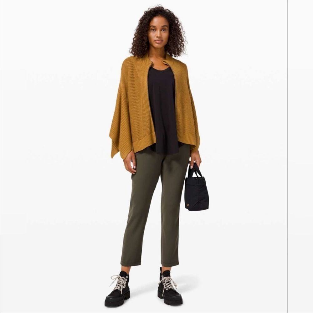 Lululemon Softer Still Wrap Sweater Cape Poncho Modern